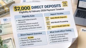 $2,000 Direct Deposit February 2026: Who Qualifies, Payment Dates & Official Update