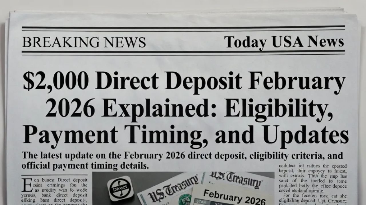 $2,000 Direct Deposit in February 2026? Truth About Eligibility, Payment Dates & IRS Updates