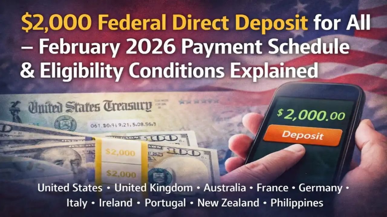 $2,000 Federal Direct Deposit February 2026: Payment Schedule, Eligibility & What’s Really Happening