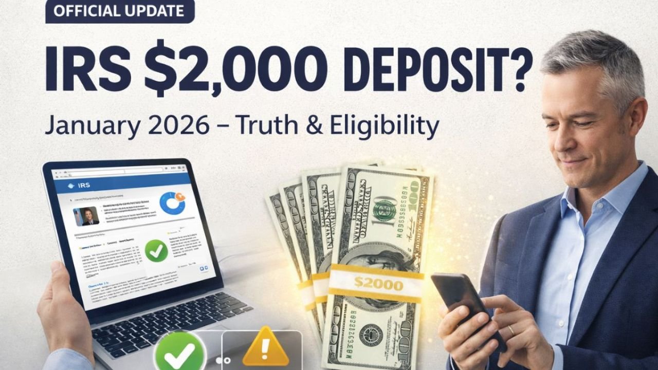IRS $2,000 Deposit January 2026: Truth, Eligibility, Timeline, and What Taxpayers Should Really Expect